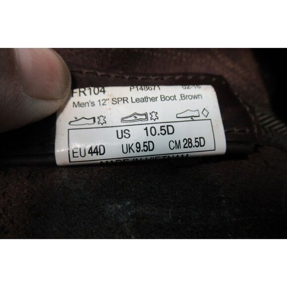 Durango Men Cowboy Boot Size 10.5D Brown Leather Work Slip Oil Resistant FR104 - Picture 12 of 12